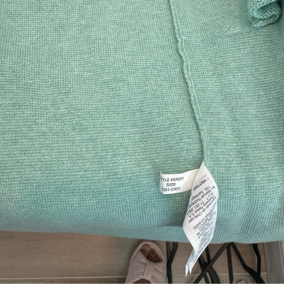 J Crew Vanessa Longline Open Front Cardigan Sweater Coat XXS Mint Green AC619 - Picture 9 of 12